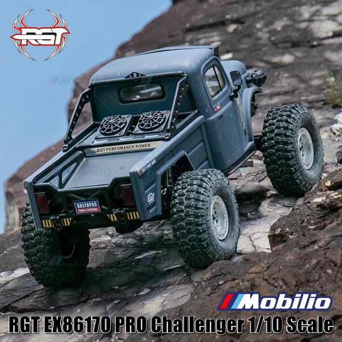 RGT EX86170 PRO Challenger 1/10 2.4G 4WD Mobil RC Brushless Rock Crawler Petualangan Off-Road