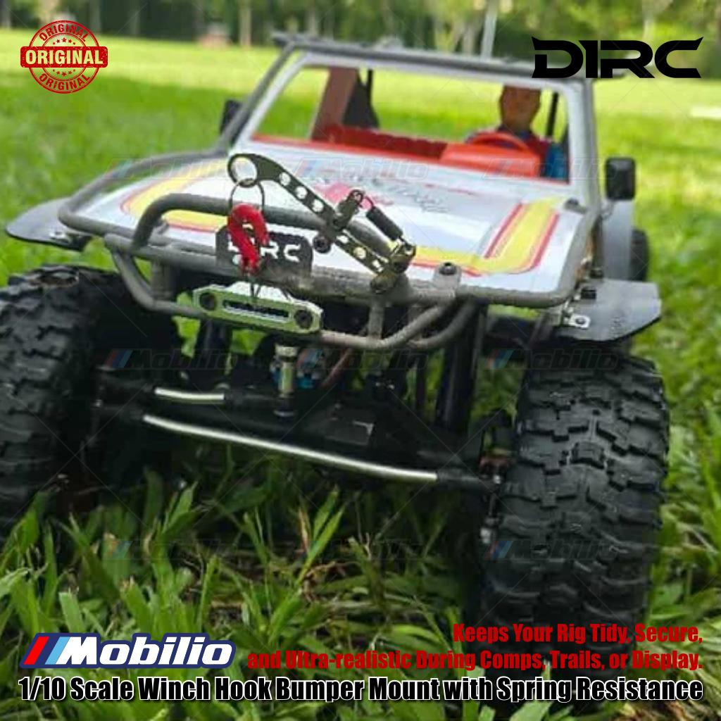 D1RC 1/10 Scale Winch Hook Bumper Mount with Spring Resistance