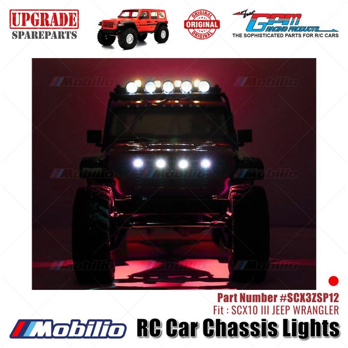 GPM Part #SCX3ZSP12 RC Car Chassis Lights Axial SCX10 III Jeep Wrangler