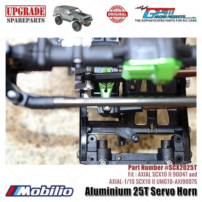 GPM Part #SCX2025T Aluminium 25T Servo Horn RC Upgrade Axial SCX10 II Crawler Adventure  Remote Control