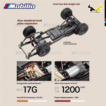MN82S 1/12 Scale Electric 4WD Off-Road Crawler Toyota Land Cruiser LC79 Car Adventure  Remote Control