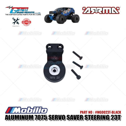 GPM Part #MGO023T Aluminum 7075 Servo Saver Steering 23T with Built-in Spring Arrma Gorgon Mega Monster Truck
