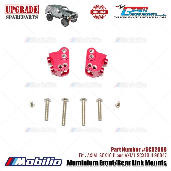 GPM Part #SCX2008 Aluminium Front/Rear Link Mounts AX31384 RC Upgrade Axial SCX10 II Crawler Adventure  Remote Control
