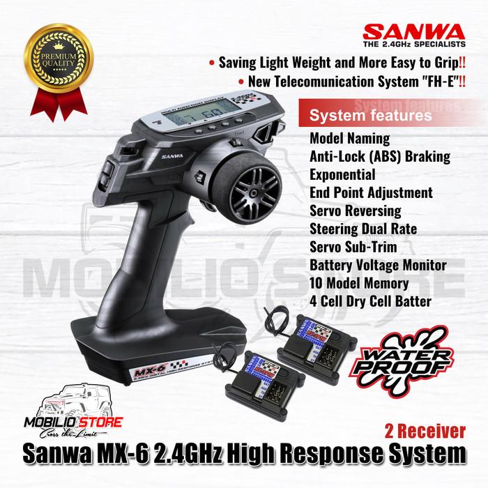 Sanwa MX-6 Digital Radio Remote Control 2.4 GHz 3CH High Response MX 6