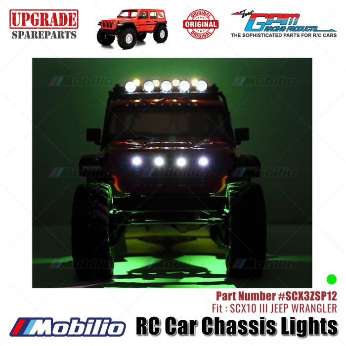 GPM Part #SCX3ZSP12 RC Car Chassis Lights Axial SCX10 III Jeep Wrangler