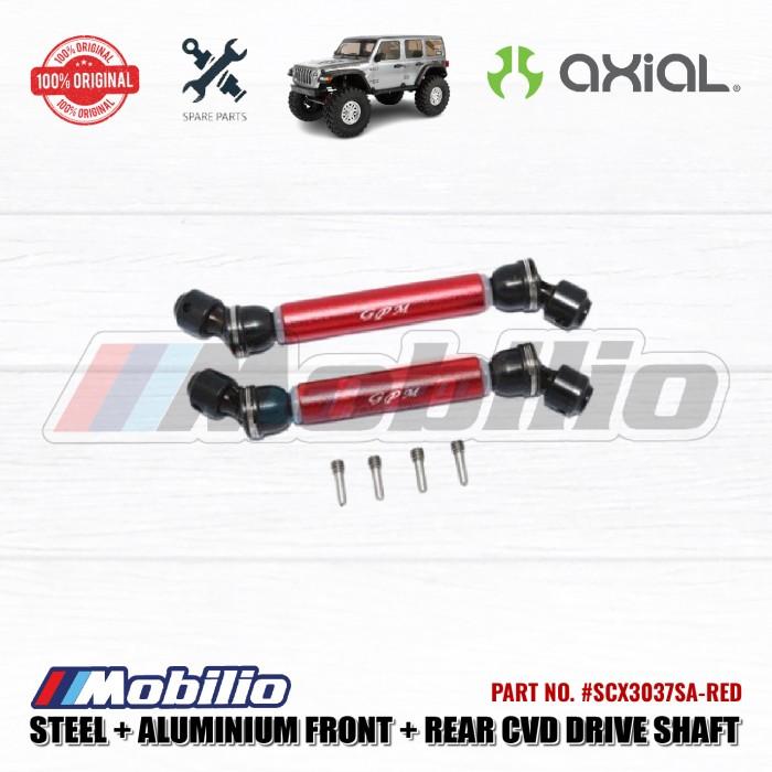 GPM Part #SCX3037SA Steel Metal Front Rear CVD Drive Shaft Kopel Axial SCX10 III Wrangler