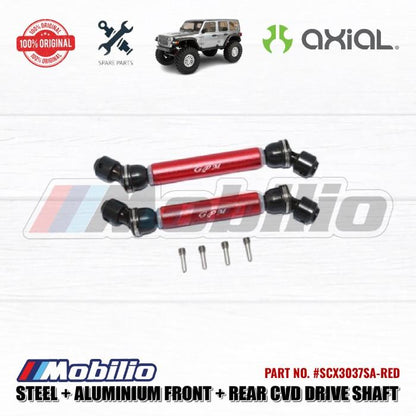 GPM Part #SCX3037SA Steel Metal Front Rear CVD Drive Shaft Kopel Axial SCX10 III Wrangler