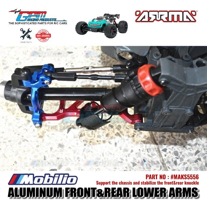 GPM Part #MAKS5556 Aluminum Front and Rear Lower Arms Set Arrma Kraton 4X4 4S BLX Monster Truck