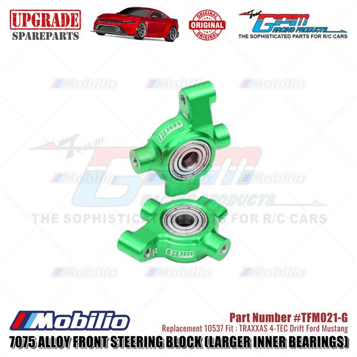 GPM Part #TFM021 7075 Alloy Front Steering Block (Larger Inner Bearings) #10537 Traxxas 4-TEC Drift Ford Mustang