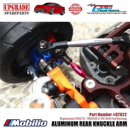 GPM Part #GT022 Aluminum Rear Knuckle Arm 2 Pcs Set for Traxxas 4-Tec 2.0, 4-Tec 3.0, 4-Tec Drift Ford Mustang