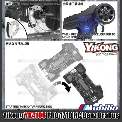 Yikong YK4106 PRO 1/10 RC Rock Road Vehicle Crawler Adventure 2.4 Ghz RTR Remote Control