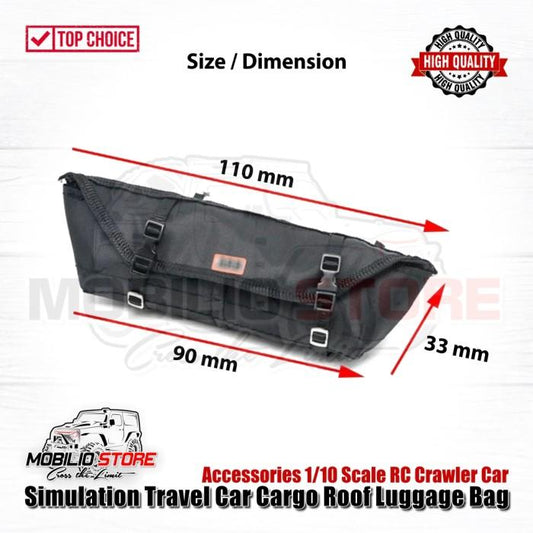 Simulation Travel Car Cargo Roof Luggage Bag Accessories RC Crawler