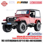 FMS Mashigan RS Jeep Wrangler (YJ) Merah 4WD Skala 1/10 RTR RC Crawler