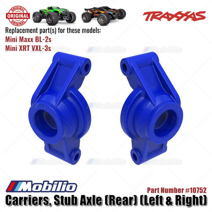 Traxxas Part #10752 Stub Axle Carriers left-Right RC Mini Maxx BL-2S  Mini XRT VXL-3S