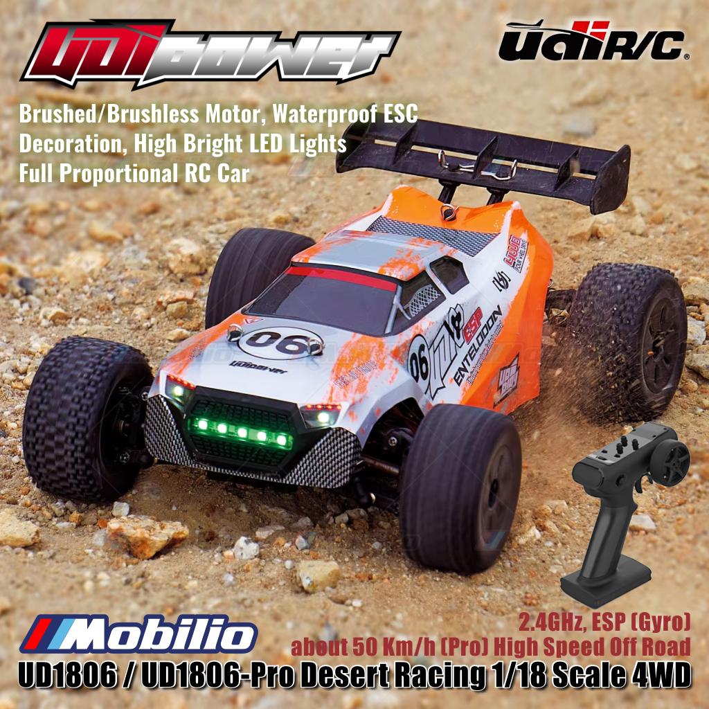 UDIR/C UD1806 / UD1806-Pro Desert Racing 1/18 Scale 4WD 2.4GHz ESP Gyro RC Car RTR