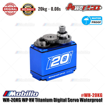 Power HD WH20KG HV Waterproof Servo 20kg - 0.08s #WH-20KG for RC 1/8th Off-road and 1/10th Crawler Applications