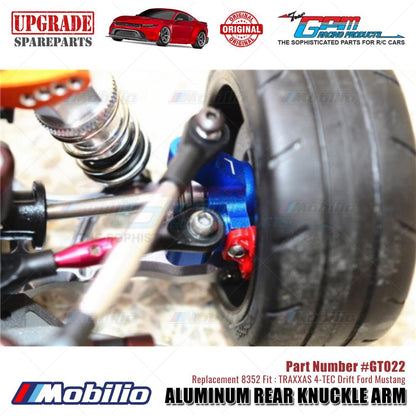 GPM Part #GT022 Aluminum Rear Knuckle Arm 2 Pcs Set for Traxxas 4-Tec 2.0, 4-Tec 3.0, 4-Tec Drift Ford Mustang