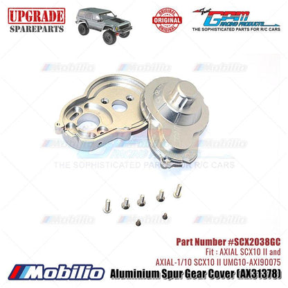GPM Part #SCX2038GC Aluminium Spur Gear Cover AX31378 RC Upgrade Axial SCX10 II Crawler Adventure