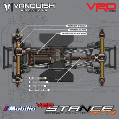 Vanquish VRD Stance 1:10 Scale RTR Competition Offroad Vehicle RC Rock Crawler Adventure