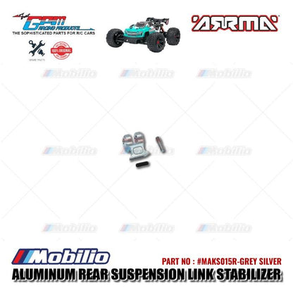 GPM Part #MAKS015R Aluminum Rear Suspension Link Stabilizer Arrma Kraton 4X4 4S BLX Monster Truck Control Remote