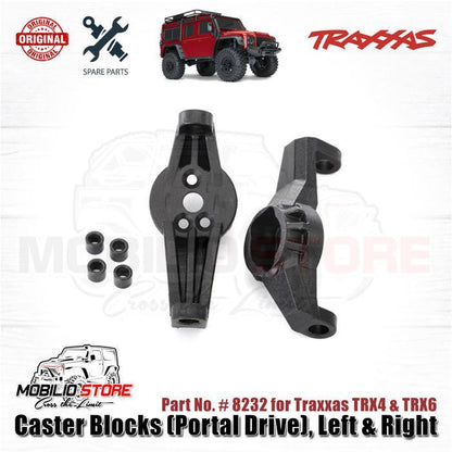 Traxxas Part #8232 Caster Blocks (Portal Drive) Left & Right for TRX4