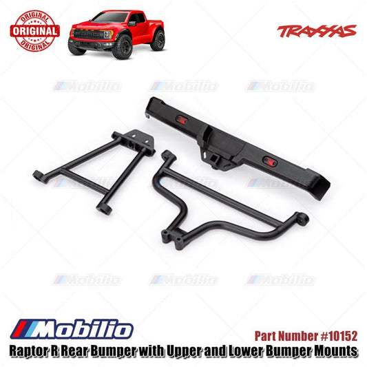 Traxxas Part #10152 Bumper Belakang dengan Dudukan Bumper Atas dan Bawah untuk RC Ford F-150 Raptor R 4X4