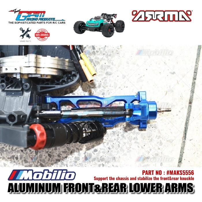 GPM Part #MAKS5556 Aluminum Front and Rear Lower Arms Set Arrma Kraton 4X4 4S BLX Monster Truck