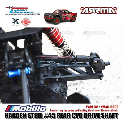 GPM Part #MAM106RS Harden Steel Rear CVD Drive Shaft Arrma Mojave 6S BLX Desert Truck
