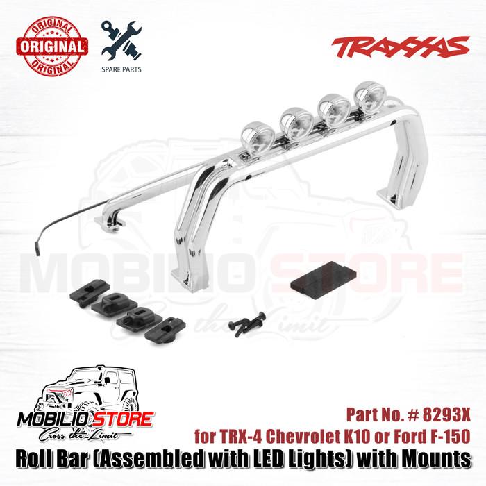 Traxxas Part #9262X Roll Bar Assembled with LED lights for TRX-4 K10 or F-150 Body