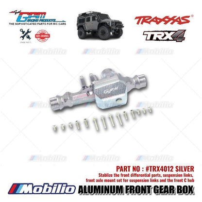 GPM Part #TRX4012 Aluminum Front / Rear Gear Box for Traxxas TRX-4 TRX-6