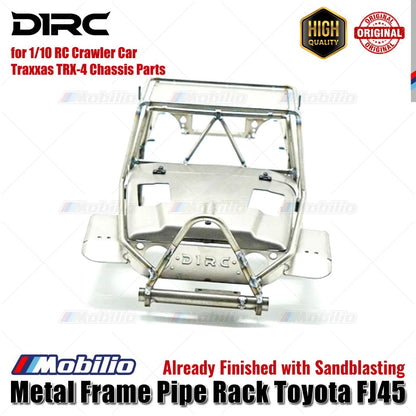 D1RC Upgrade Part Metal Frame Pipe Rack Toyota FJ45 with Sandblasting for 1/10 RC Crawler Car Traxxas TRX-4 Chassis Parts