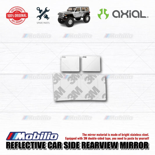 GPM Part #SCX3ZSP4 Metal Reflective Car Side Rearview Mirror for Axial SCX10 III Jeep Wrangler - 2 Pcs
