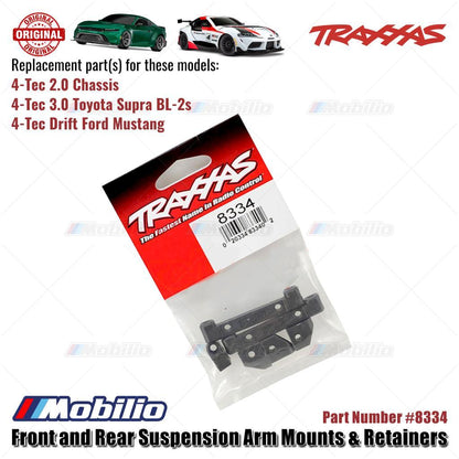 Traxxas Part #8334 Front and Rear Suspension Arm Mounts & Retainers 4-Tec Chassis