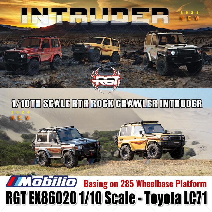 RGT EX86020 Intruder Toyota LC71 RTR Skala 1/10 2.4GHz 4WD RC Rock Crawler Petualangan 86020