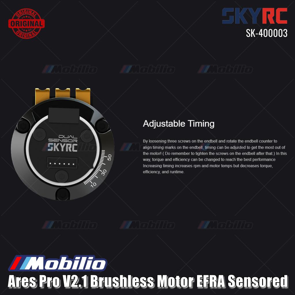 SKYRC #SK-400003 Ares Pro V2.1 Motor Brushless Bersensor Disetujui BRCA Ventilasi Efektif Performa Ekstrem