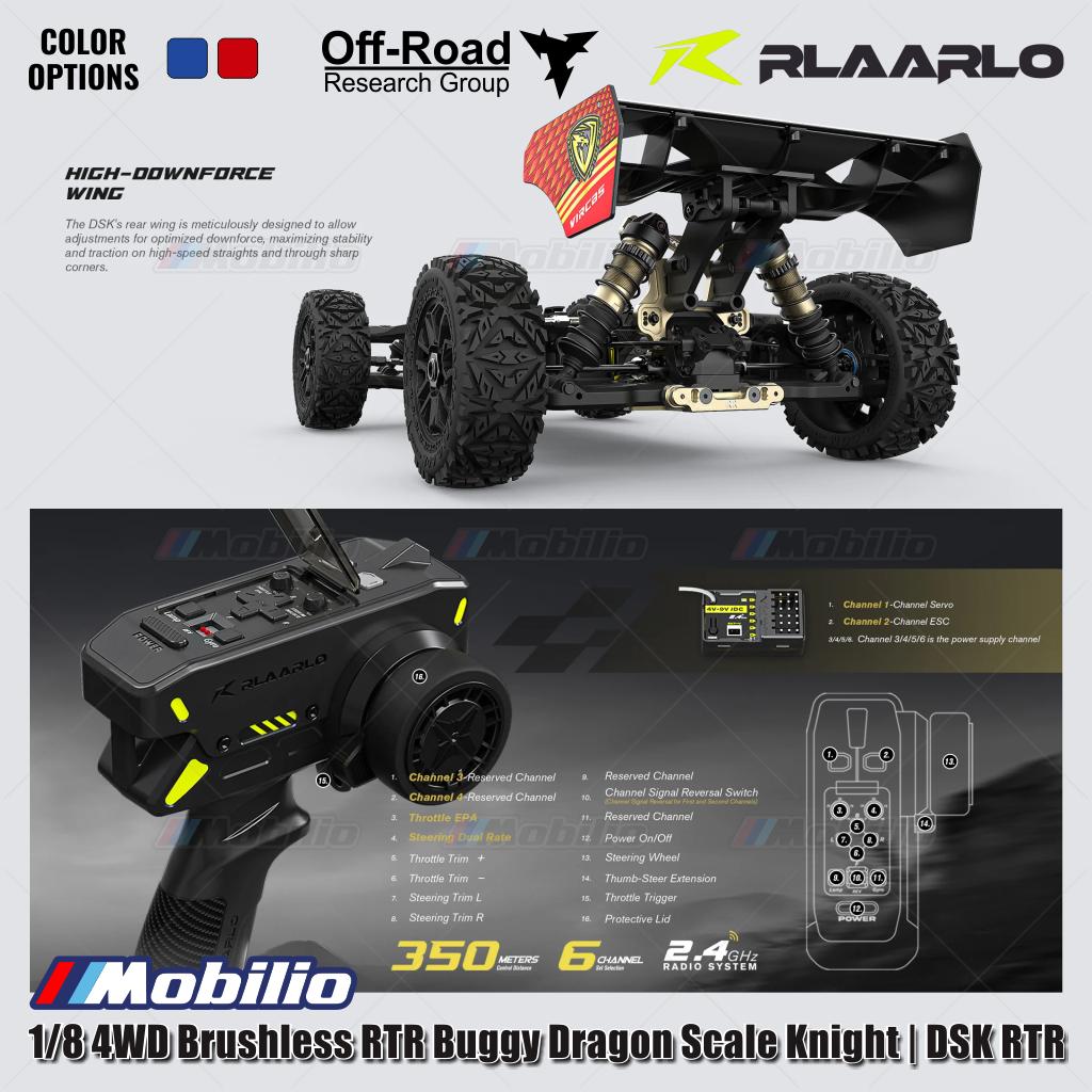 Rlaarlo Dragon Scale Knight | DSK 1/8 Scale 4WD Brushless RC Buggy RTR
