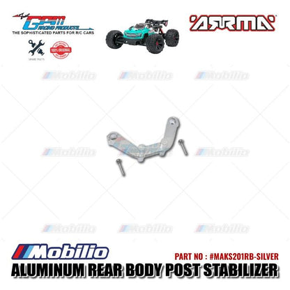 GPM Part #MAKS201RB Aluminum Rear Body Post Stabilizer Arrma Kraton 4X4 4S BLX Monster Truck