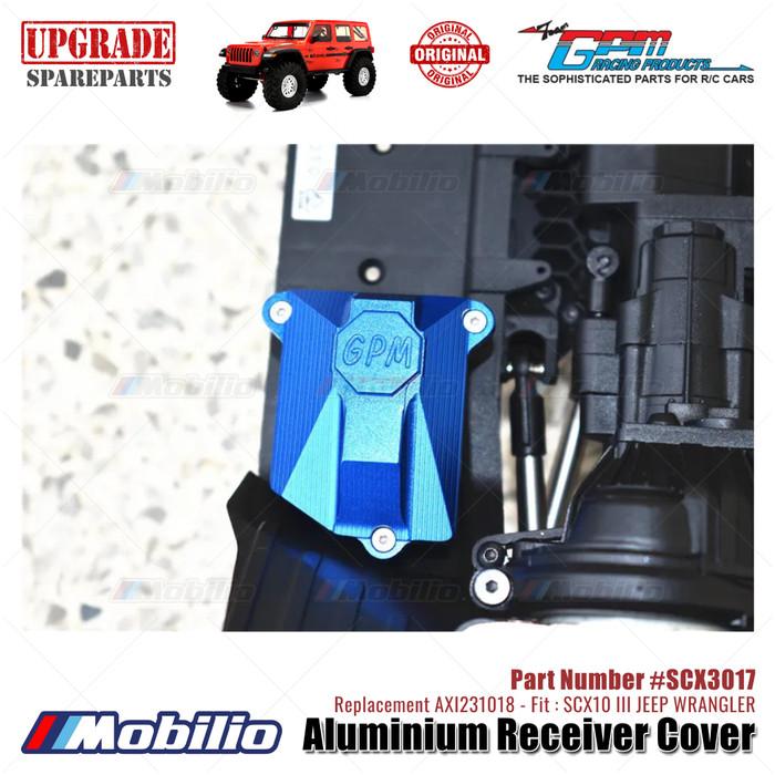 GPM Part #SCX3017 Aluminium Receiver Cover Upgrade Axial SCX10 III Jeep Wrangler AXI231018 Replacement