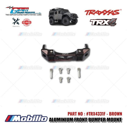 GPM Part #TRX4331F Aluminium Front Bumper Mount RC Upgrade Traxxas TRX-4 Crawler Adventure