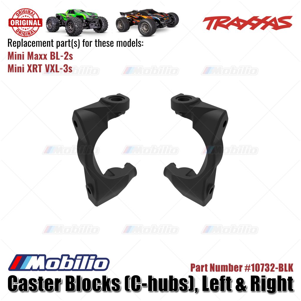 Traxxas Part #10732 Caster Blocks left-Right RC Mini Maxx BL-2S Mini XRT VXL-3S