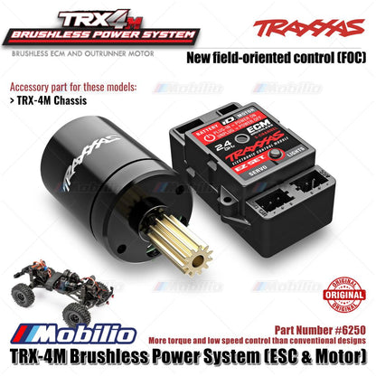 Traxxas Part #6250 TRX-4M Brushless Power System ECM ESC FOC & Outrunner Motor 3350 KV