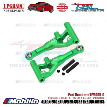 GPM Part #TFM055 Alloy Front Lower Suspension Arms #10535 Traxxas 4-TEC Drift Ford Mustang