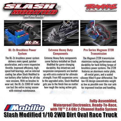 Traxxas Mudboss Slash Modified Dirt Oval Race Truck 1/10 2WD Fully-Assembled Waterproof RTR