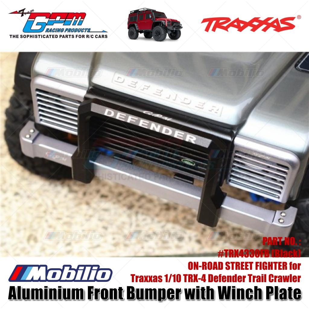 GPM Part #TRX4330FB Aluminium Front Bumper with Winch Plate for Traxxas 1/10 TRX-4 Defender Trail Crawler