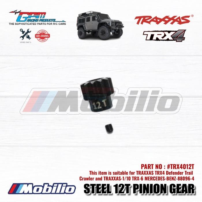 GPM Part Steel Pinion Gear 32P 9/10/11/12/14T Stronger and Durable for Traxxas TRX-4 TRX-6 1/10 Scale