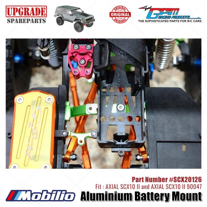 GPM Part #SCX20126 Aluminium Battery Mount RC Upgrade Axial SCX10 II Crawler Adventure