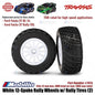 Traxxas Part #7473 White 12-Spoke Rally Wheels with Rally Tires 2 Pcs for RC Ford Fiesta ST