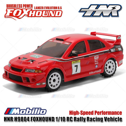 HNR H9804 FOXHOUND Lancer 1/10 RC Rally Racing Vehicle Brushless Power Remote Control Car RTR