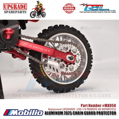 GPM Part #MX058 Aluminum 7075 Chain Guard Protector #LOS264000 Losi 1/4 Promoto MX Motorcycle
