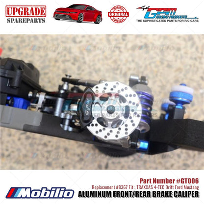 GPM Part #GT006 Aluminum Front/Rear Brake Caliper #8367 Traxxas 4-TEC Drift Ford Mustang